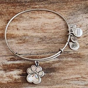 Crystal Paw Prints of Love Charm Bangle by Alex and Ani